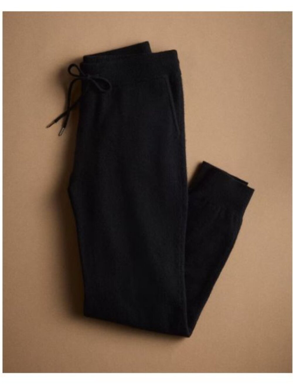 NWT New $165 QUINCE Womens Small Black 100% Cashmere Sweatpants Joggers